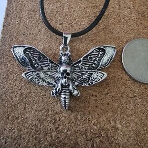 Death's Head Moth Pendant Necklace